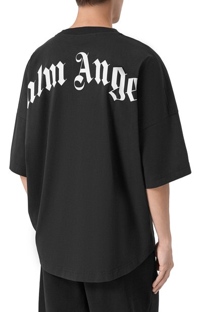 Хлопковая футболка PALM ANGELS, арт. PMAA10BF25JER001, фото 4