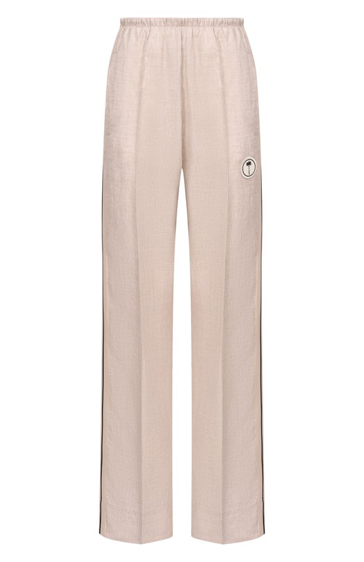 Льняные брюки Palm Angels PWCJ03CS26FAB001 Бежевый PWCJ03CS26FAB001