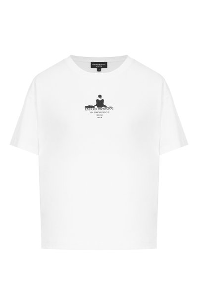 Женская хлопковая футболка EMPORIO ARMANI, арт. EW002248/AF12567/U0002