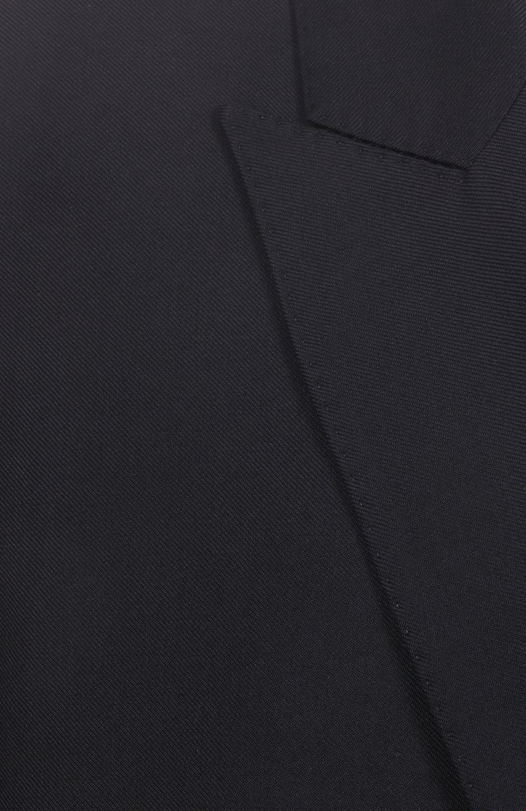 Женский жакет BALENCIAGA черного цвета, арт. 814411/TKT28 | Фото 6 (Рукава: Длинные; Женское Кросс-КТ: Жакет-одежда; Длина (для топов): Удлиненные; Стили: Гранж; Материал внешний: Шерсть, Синтетический материал; 1-2-бортные: Одноборт�ные)