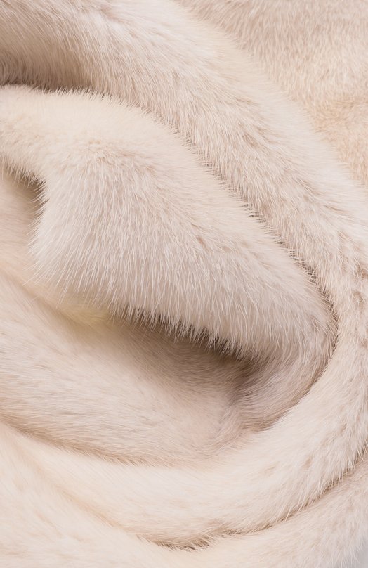 Меховой шарф из норки MVST MSC-01 MINK PEARL Бежевый  MSC-01 MINK PEARL Фото 3