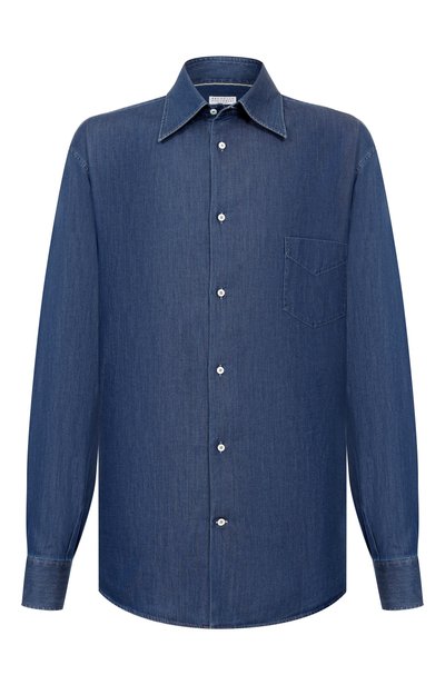 Мужская джинсовая рубашка BRUNELLO CUCINELLI, арт. MR6830621W