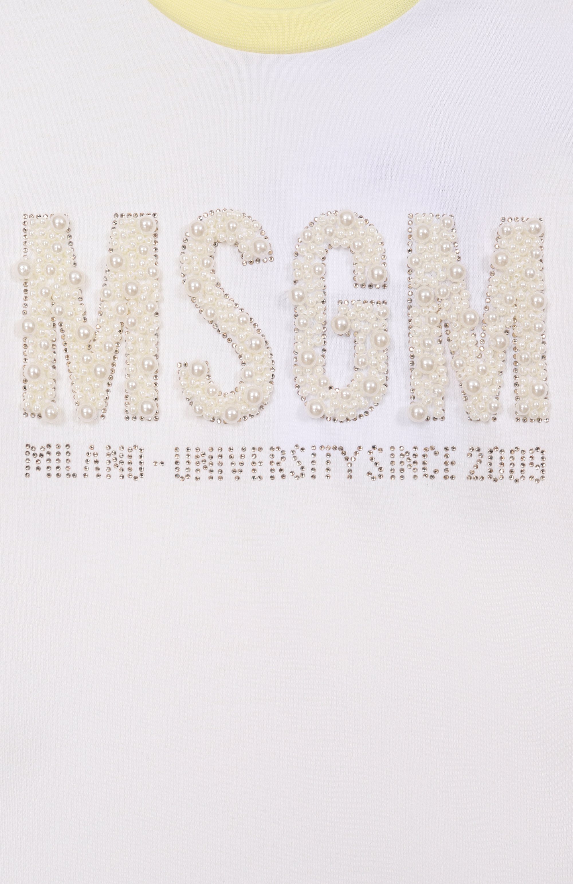 Хлопковая футболка MSGM KIDS, арт. S6MSJGTH033, фото 3