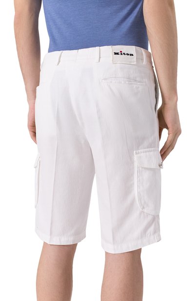 Шорты из лиоцелла и хлопка KITON, арт. UFPPBK0654F17, фото 4