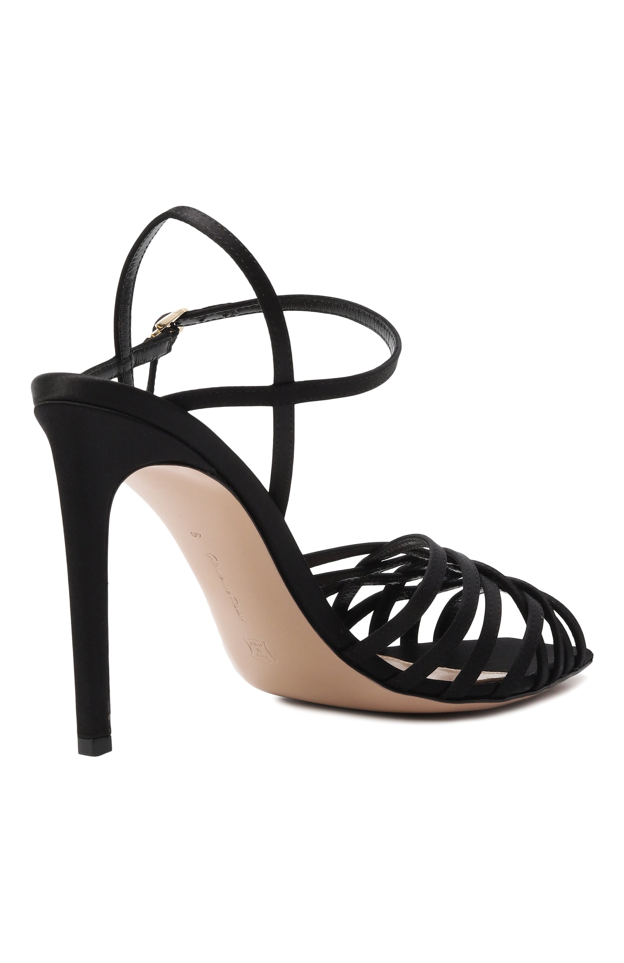 Текстильные босоножки kerry 95 GIANVITO ROSSI, арт. G32629.95RIC.CRENER0, фото 5