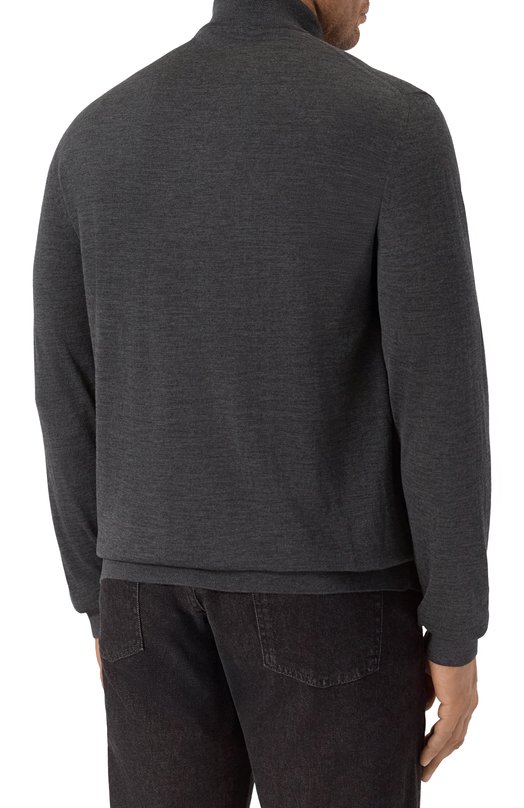 Шерстяная водолазка Kiton UMK0897 Серый  UMK0897 Фото 4