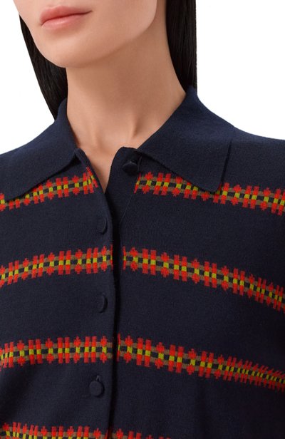 Шерстяное поло DRIES VAN NOTEN синего цвета по цене 89950 руб., арт. 011212/4700, фото 5 Шерстяное поло DRIES VAN NOTEN, арт. 011212/4700, фото 5