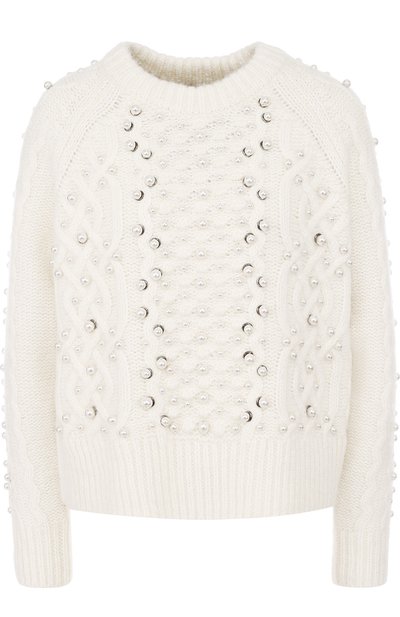 Женский пуловер фактурной вязки из смеси шерсти и льна RAG AND BONE, арт. W276601XD