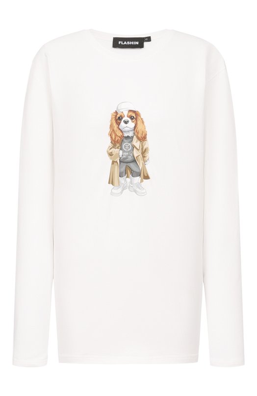 Хлопковый лонгслив Flashin FS26LSS Кремовый FS26LSS