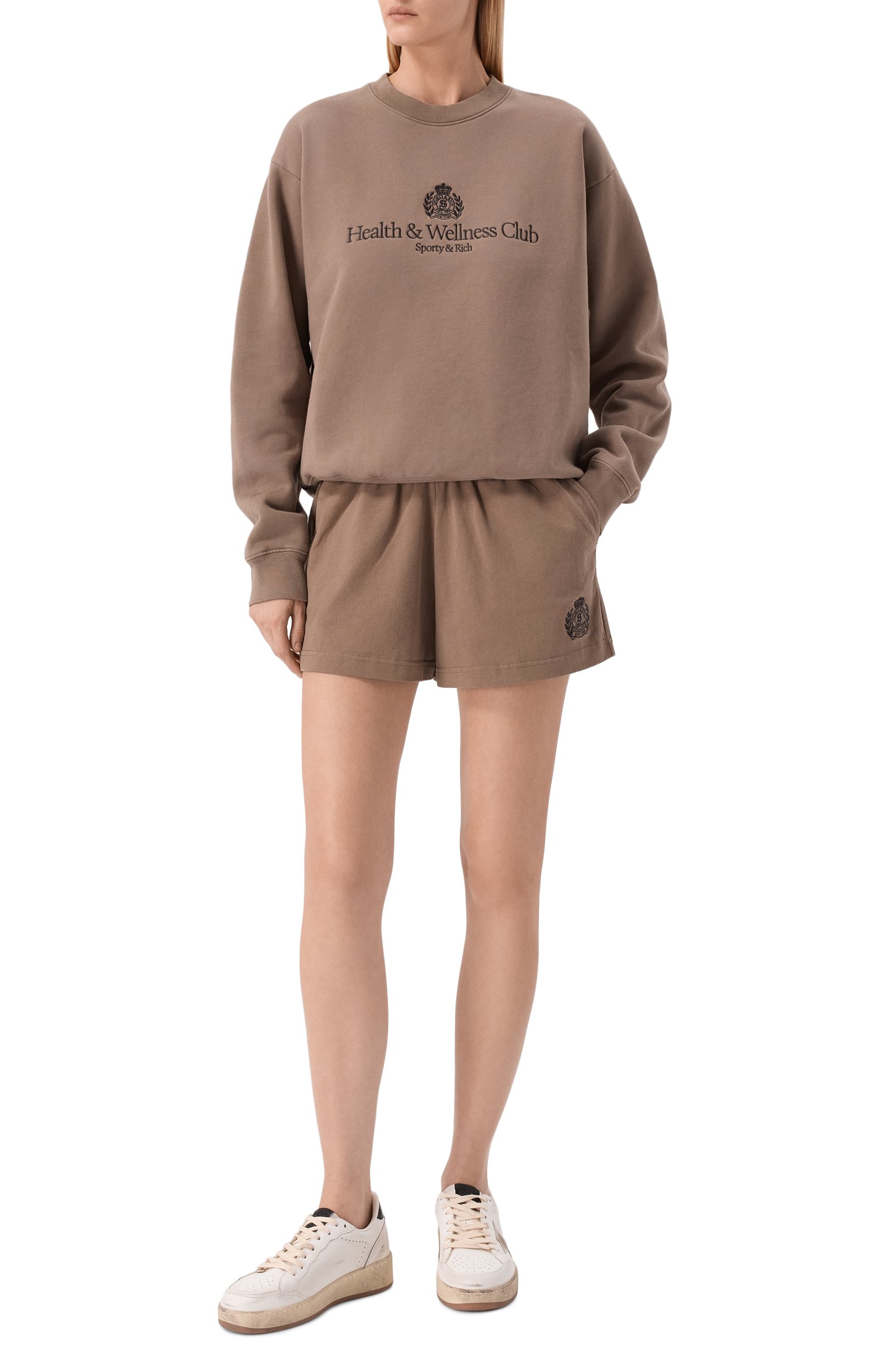 Хлопковые шорты SPORTY AND RICH, арт. SH037711243BR30, фото 2