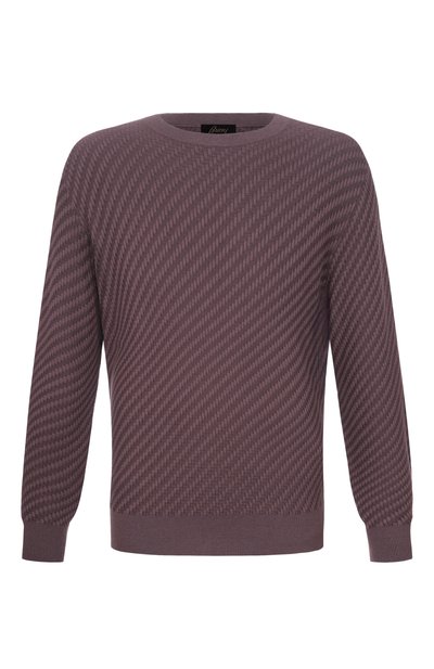 Джемпер из хлопка и шелка BRIONI темно-коричневого цвета по цене 136500 руб., арт. UMQ90L/PAK22, фото 1 Джемпер из хлопка и шелка BRIONI, арт. UMQ90L/PAK22, фото 1