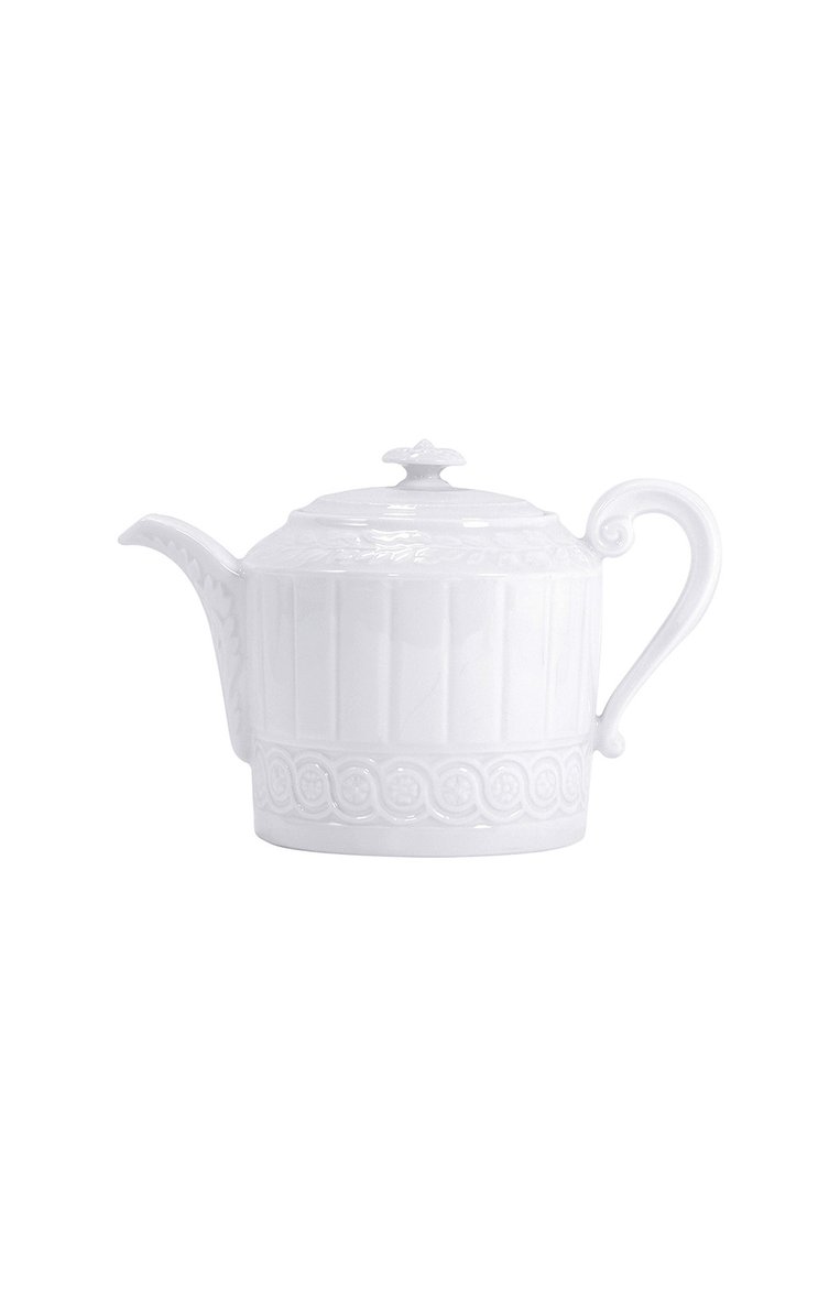 Чайник маленький louvre white BERNARDAUD белого цвета, арт. 0542/4092 | Фото 1 (Региональные ограничения белый список (Axapta Mercury): Не проставлено; Нос: Не проставлено; Коллекция: Louvre White; Ограничения доставки: fragile-2)