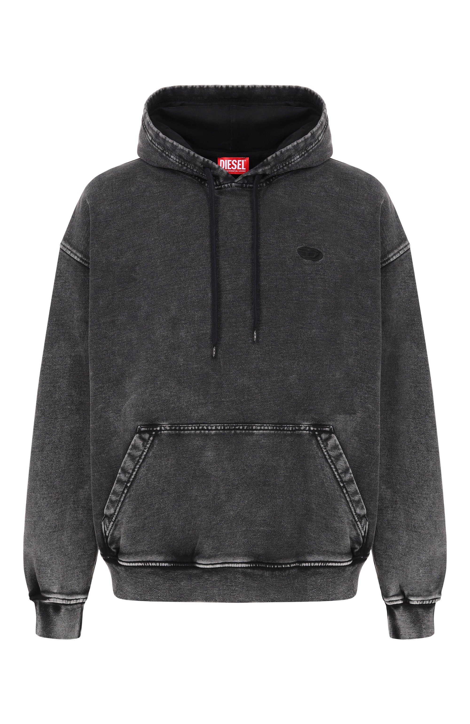 Хлопковое худи DIESEL, арт. A19325/0KIBZ, фото 1