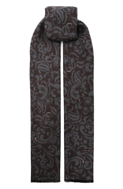 Мужской шелковый шарф KITON, арт. USCIACK0280F20