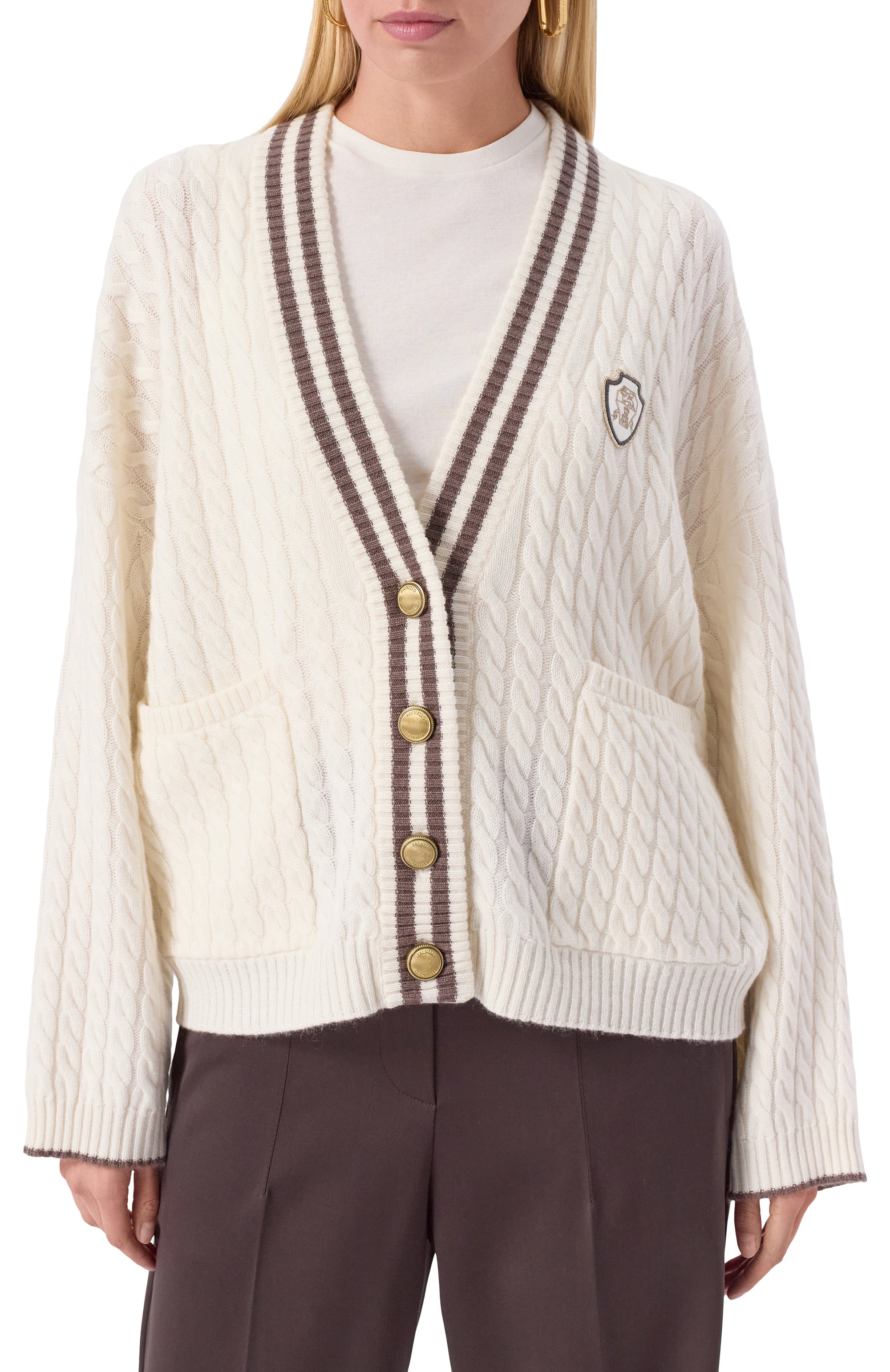 Кашемировый кардиган BRUNELLO CUCINELLI, арт. M12731516, фото 3