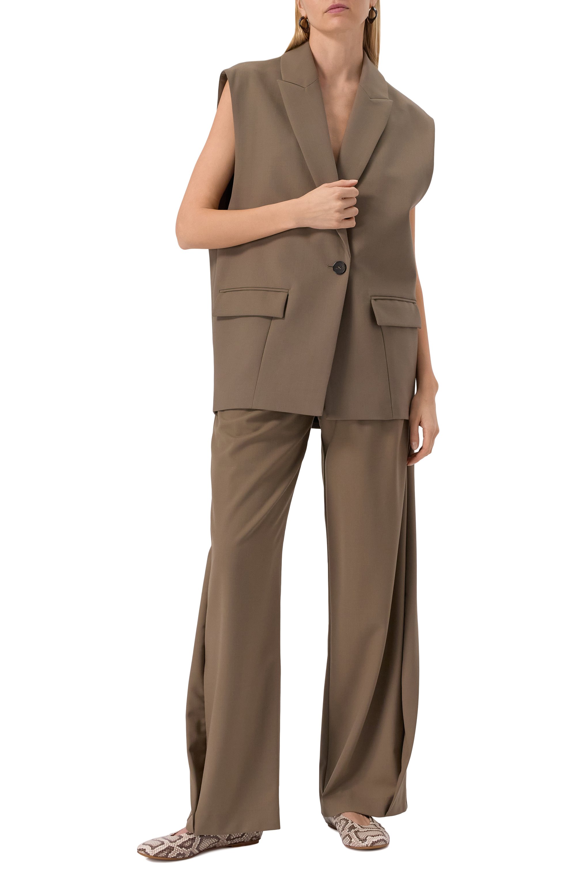 Кожаные балетки sr arc SERGIO ROSSI, арт. B09220/MCPS02, фото 2