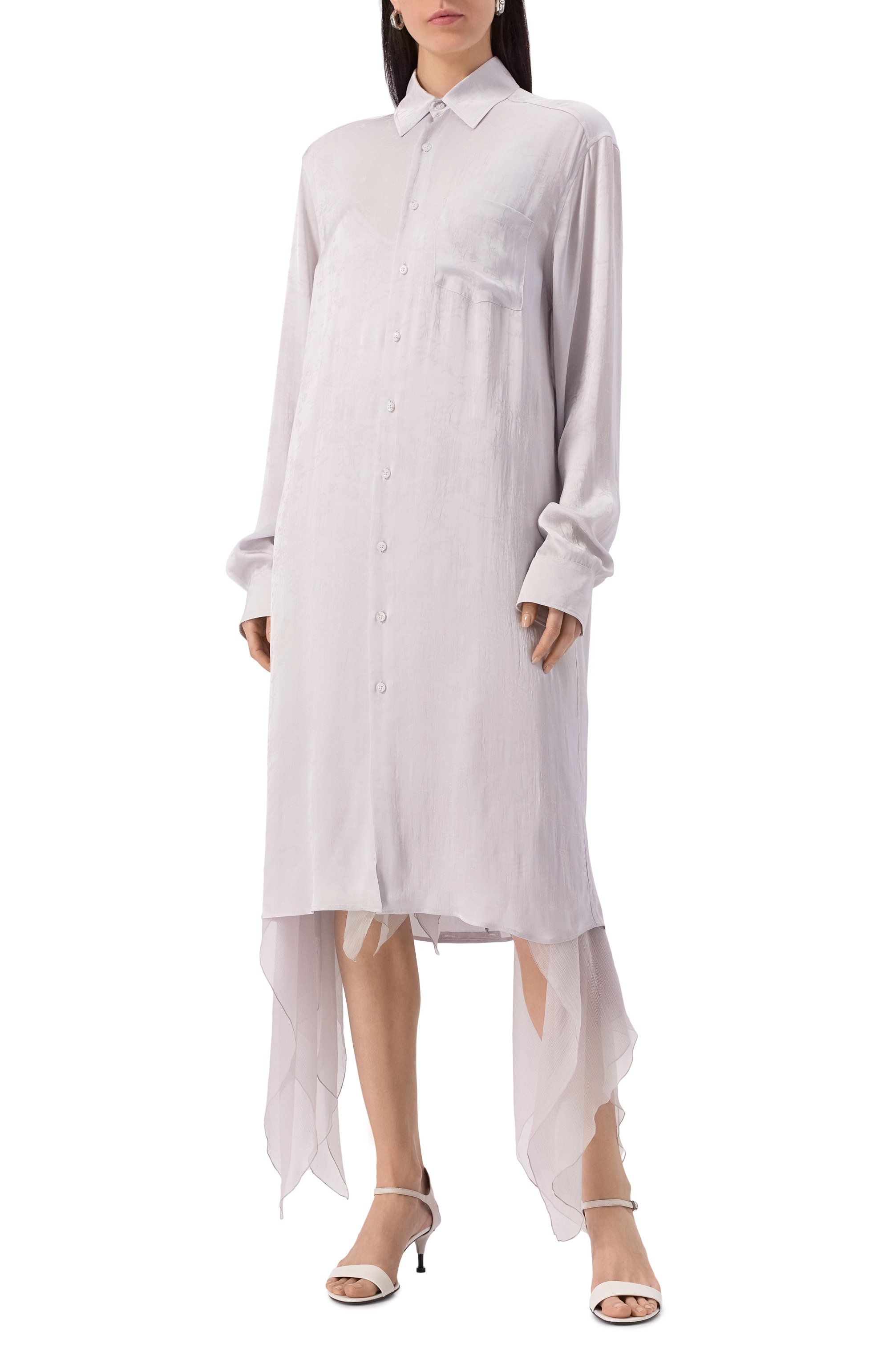 Блузка из вискозы и шелка ANN DEMEULEMEESTER, арт. B0011914/FA611, фото 3