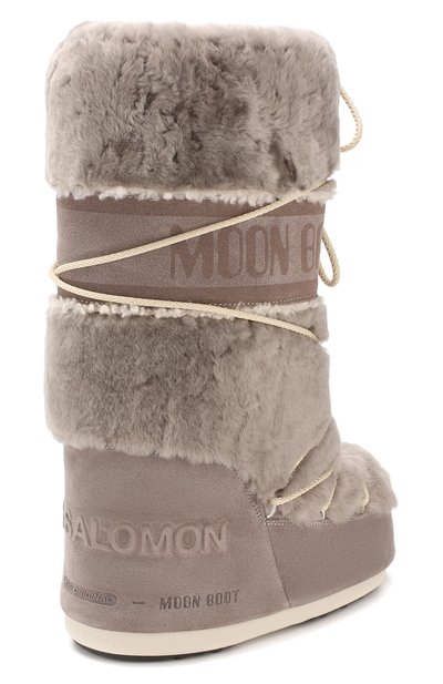 Замшевые сапоги yves salomon x moon boot YVES SALOMON, арт. 20WAC703XXMERL, фото 4