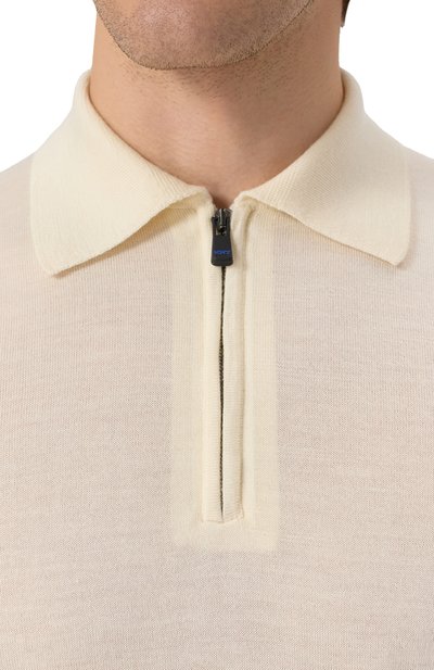 Поло из шерсти и шелка KITON, арт. UMM059201, фото 5