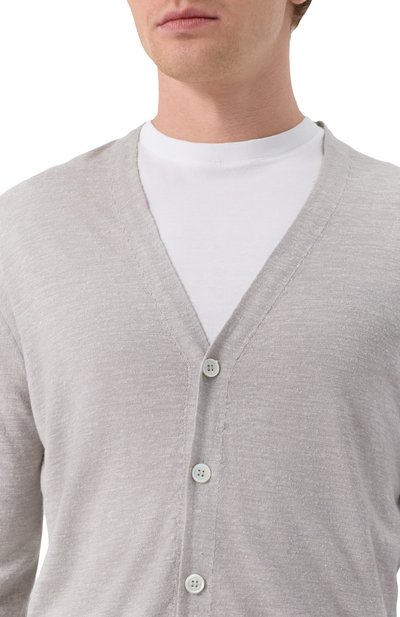 Кардиган из шелка и льна CORNELIANI, арт. 25M546-2525111, фото 5