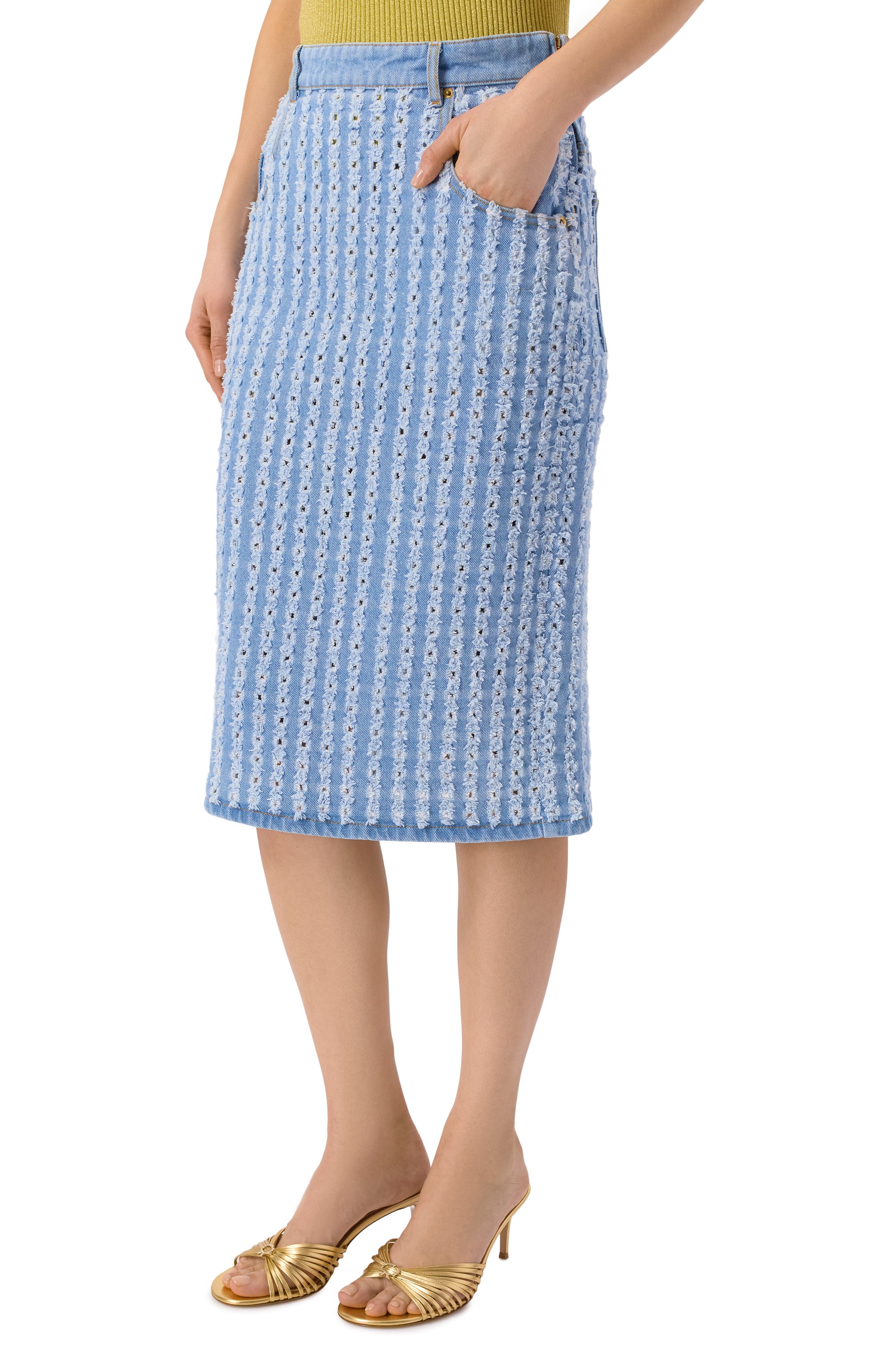 Джинсовая юбка NINA RICCI, арт. 26PDJU026/C01118, фото 3