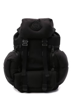 Мужской текстильный рюкзак area MONCLER черного цвета, арт. G2-09A-5A601-00-02T02 | Фото 1 (Ремень/цепочка: На ремешке; Материал: Текстиль; Размер: large; Сумки-технические: Рюкзаки - большие)