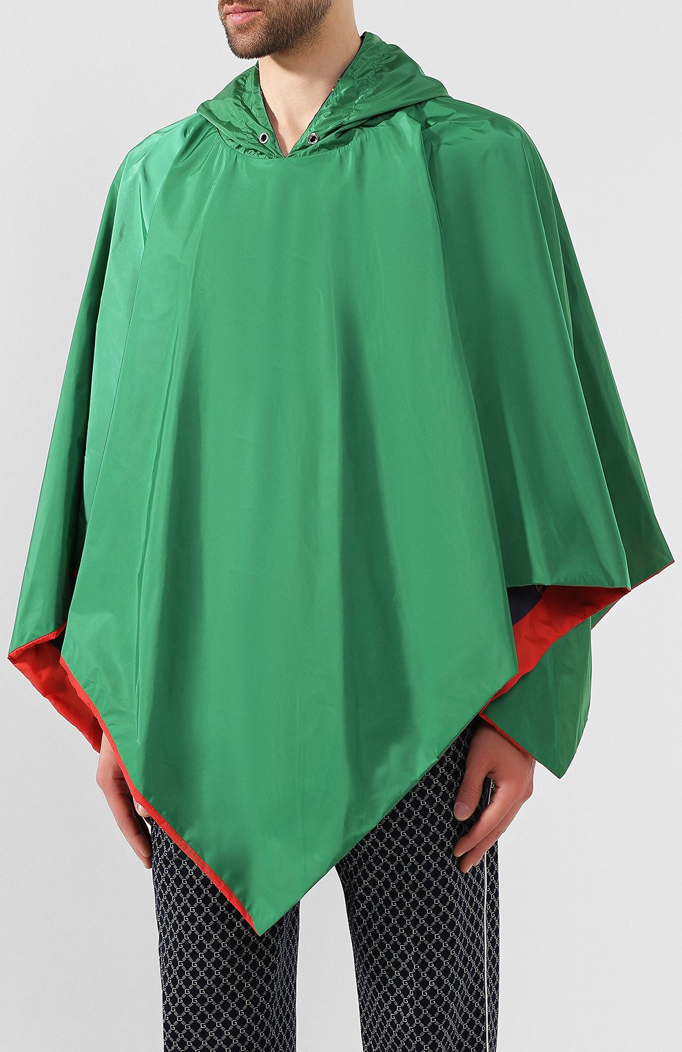 Двустороннее пончо GUCCI синего цвета по цене 70560 руб., арт. 572422/4G407, фото 6 Двустороннее пончо GUCCI, арт. 572422/4G407, фото 6