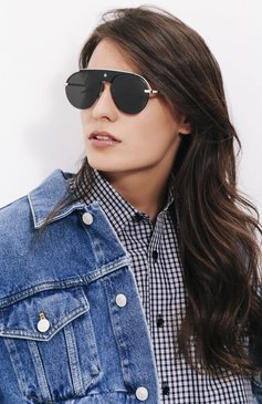 Женские солнцезащитные очки DIOR EYEWEAR черного цвета, арт. DI0REV0LUTI0N CSA | Фото 2 (Региональные ограничения белый список (Axapta Mercury): Не проставлено; Нос: Не проставлено; Тип очков: С/з; Статус проверки: Проверено, Проверена категория; Материал сплава: Проверено)