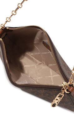 Женская сумка empire MICHAEL MICHAEL KORS коричневого цвета, арт. 32H3G8EW6B | Фото 5 (Размер: small; Материал сплава: Проставлено; Драгоценные камни: Проставлено; Материал: Экокожа)