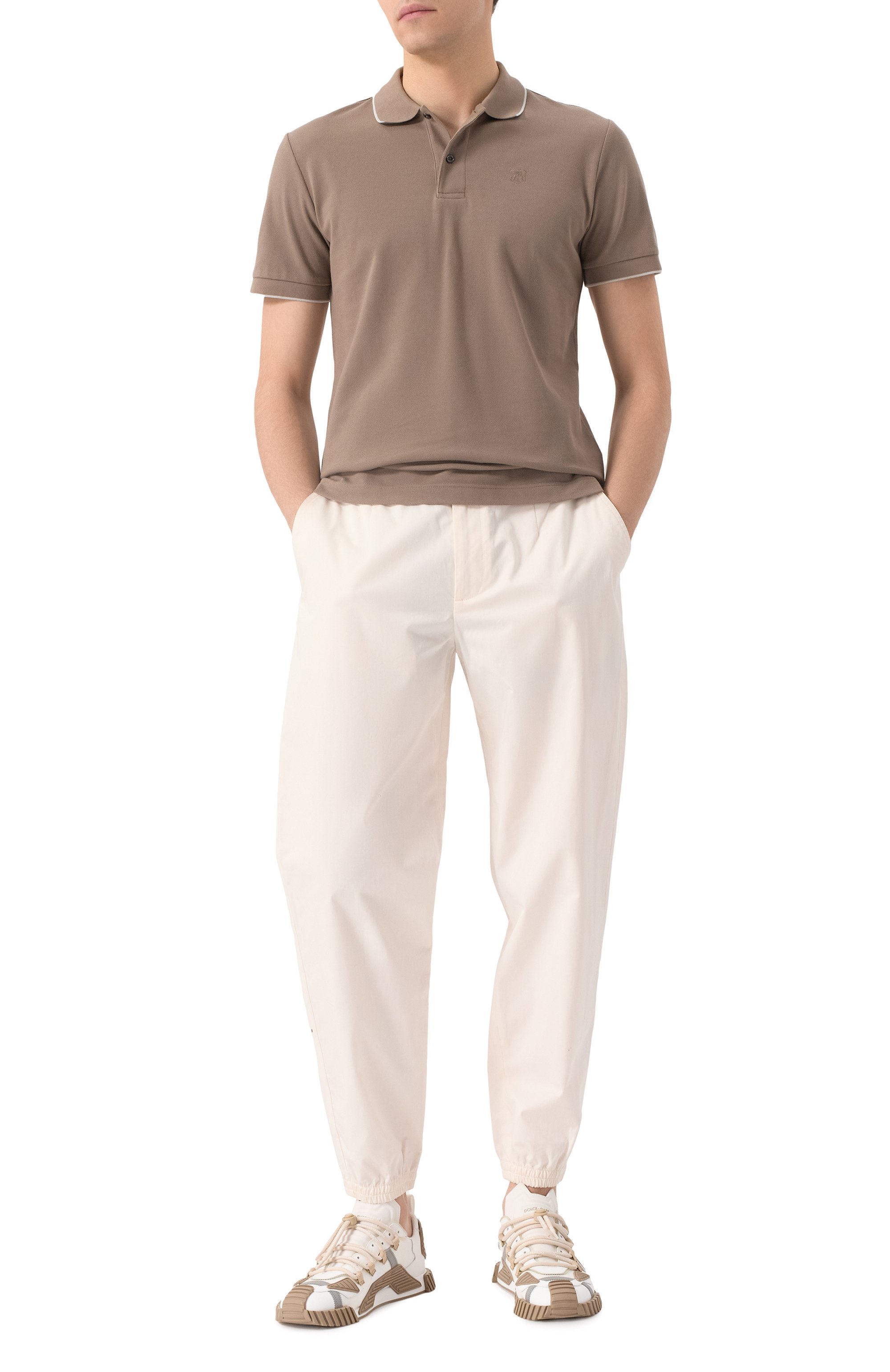 Хлопковые джоггеры DOLCE & GABBANA, арт. GP0D4T/FUFJR, фото 2