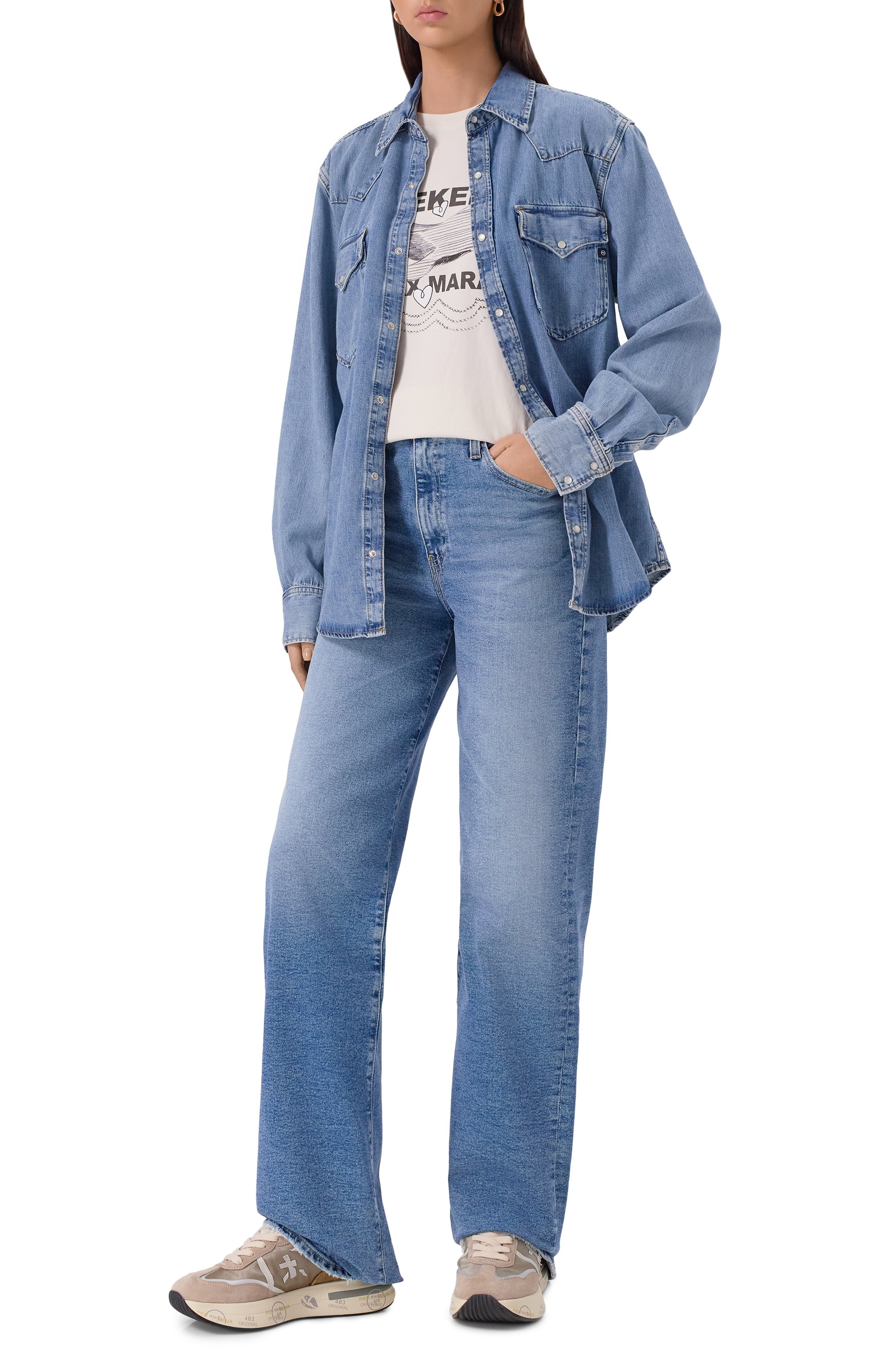 Хлопковая футболка WEEKEND MAX MARA, арт. GUGLIA_002, фото 2