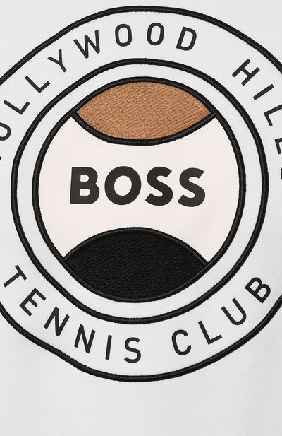 Хлопковая футболка BOSS, арт. 50486205, фото 5