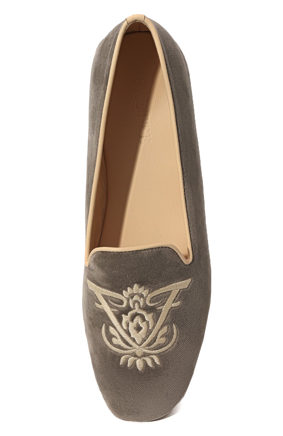 Текстильные домашние туфли icon FRETTE серого цвета по цене 32550 руб., арт. 22299126 00F 90319, фото 6 Текстильные домашние туфли icon FRETTE, арт. 22299126 00F 90319, фото 6