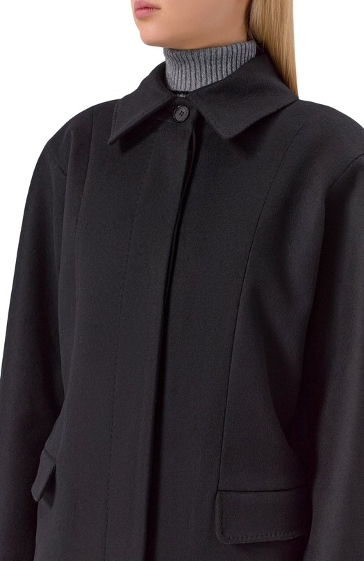 Пальто из шерсти и кашемира Borne Bourgeois SW-WC-BO-6008 Чёрный  SW-WC-BO-6008 Фото 5
