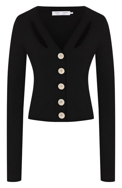 Женский кардиган из смеси шелка и хлопка PROENZA SCHOULER WHITE LABEL, арт. WL2017361-KS043