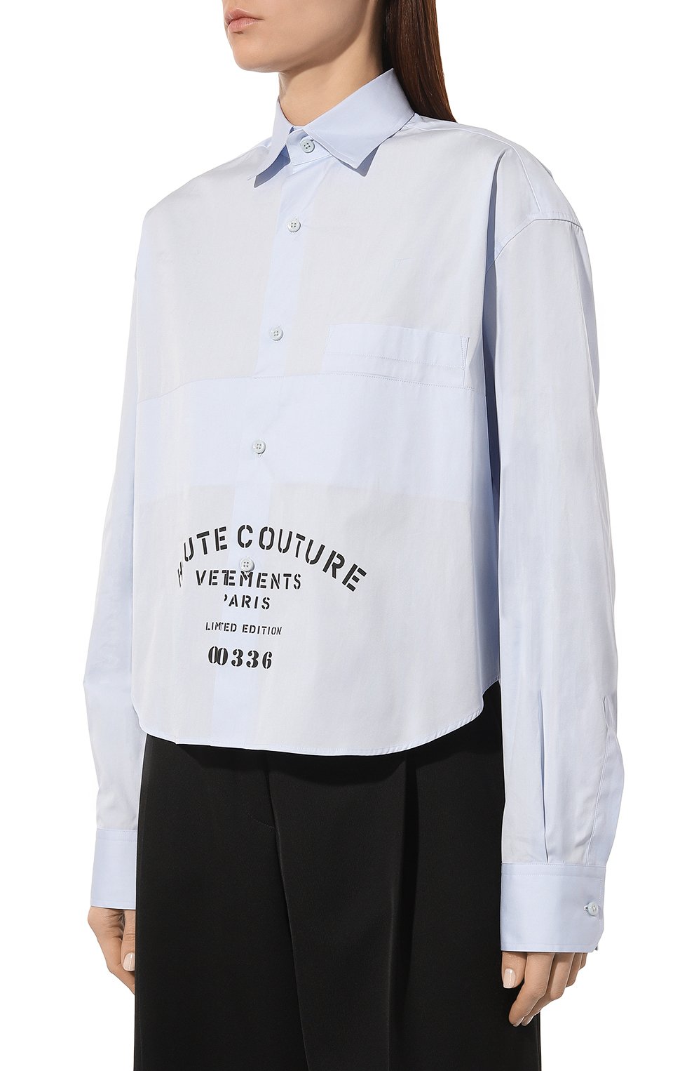 Хлопковая рубашка VETEMENTS, арт. UE64SH130N, фото 3