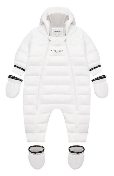 Утепленный комбинезон с варежками и пинетками GIVENCHY, арт. H96017, фото 1