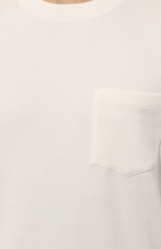 Хлопковая футболка Brunello Cucinelli MW8397197 Белый  MW8397197 Фото 5