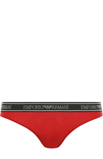 Женские хлопковые трусы с эластичным поясом EMPORIO ARMANI, арт. 162948/8P317