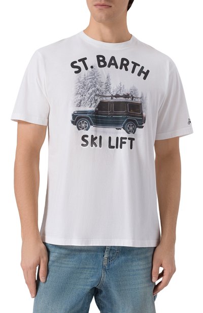 Хлопковая футболка MC2 SAINT BARTH белого цвета по цене 10750 руб., арт. ARN0004-00932I/ARN0TT WARM, фото 3 Хлопковая футболка MC2 SAINT BARTH, арт. ARN0004-00932I/ARN0TT WARM, фото 3