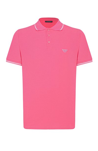 Мужское хлопковое поло  EMPORIO ARMANI, арт. EM001380/AF20424