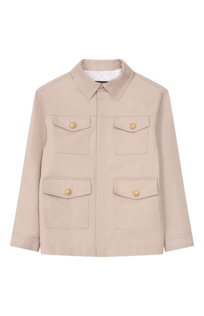 Мужская хлопковая куртка-рубашка BALMAIN, арт. BY2P47