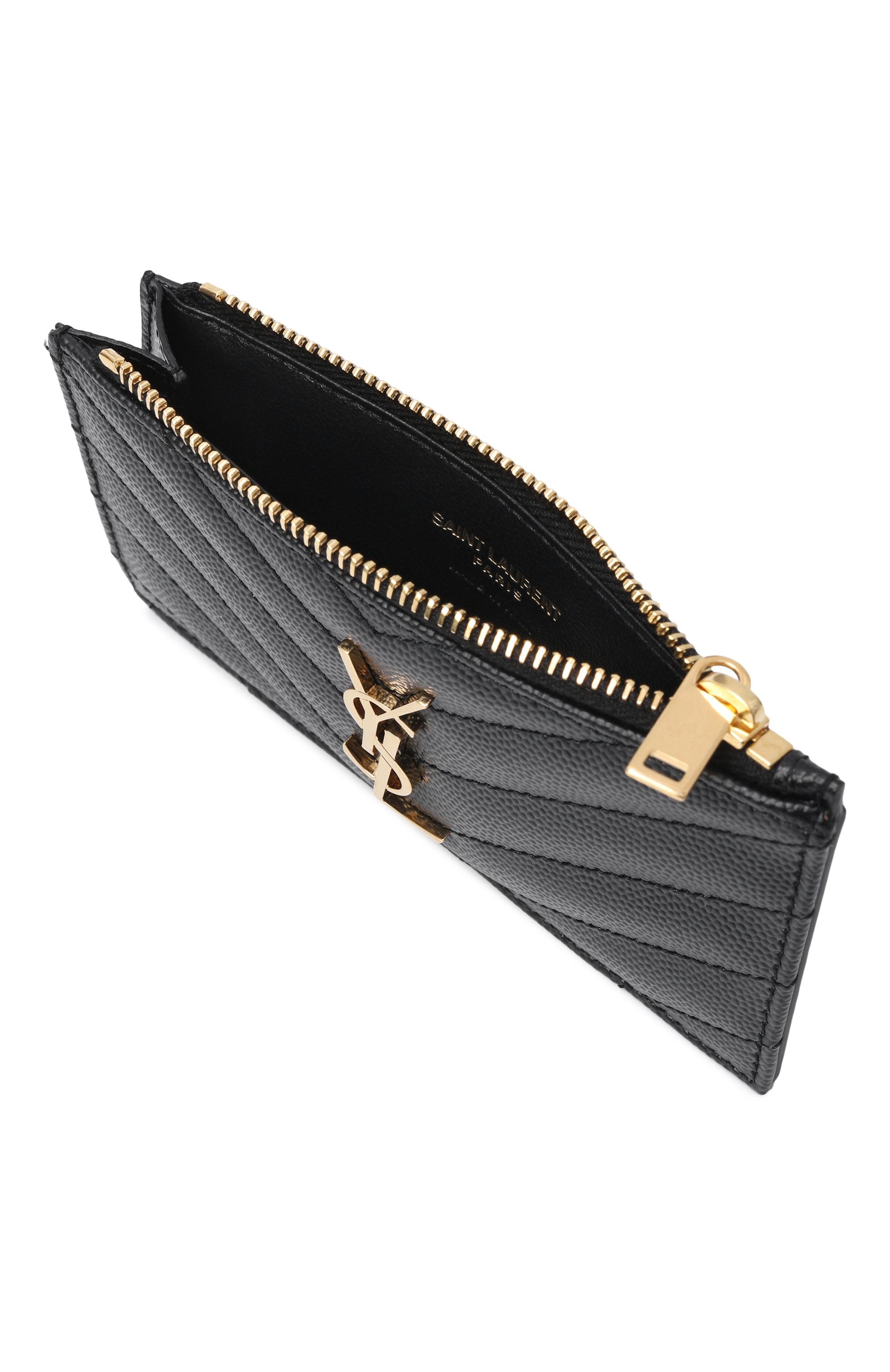 Кожаный футляр для кредитных карт monogram SAINT LAURENT, арт. 607915/B0W01, фото 3