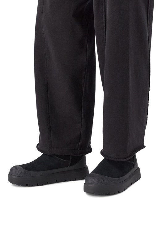 Комбинированные сапоги Classic Ultra Mini UGG 1174196 Чёрный  1174196 Фото 3