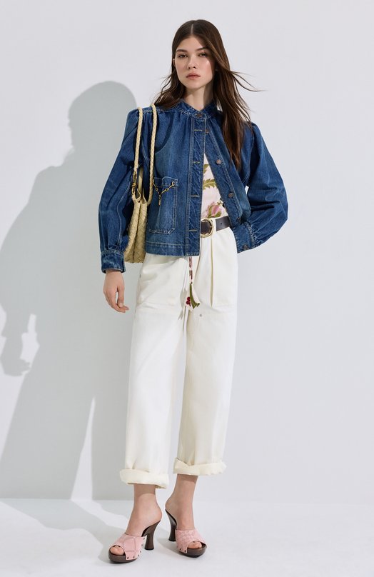 Джинсовая куртка Chloé CH26SDV09258 Синий  CH26SDV09258 Фото 6