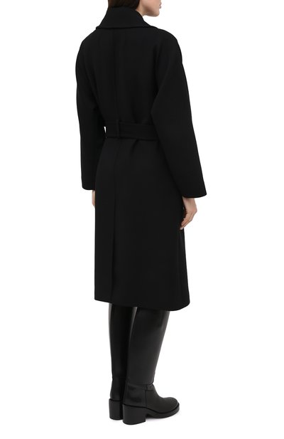 Шерстяное пальто DOLCE & GABBANA черного цвета по цене 279500 руб., арт. F0AJ0T/FU2TS, фото 4 Шерстяное пальто DOLCE & GABBANA, арт. F0AJ0T/FU2TS, фото 4
