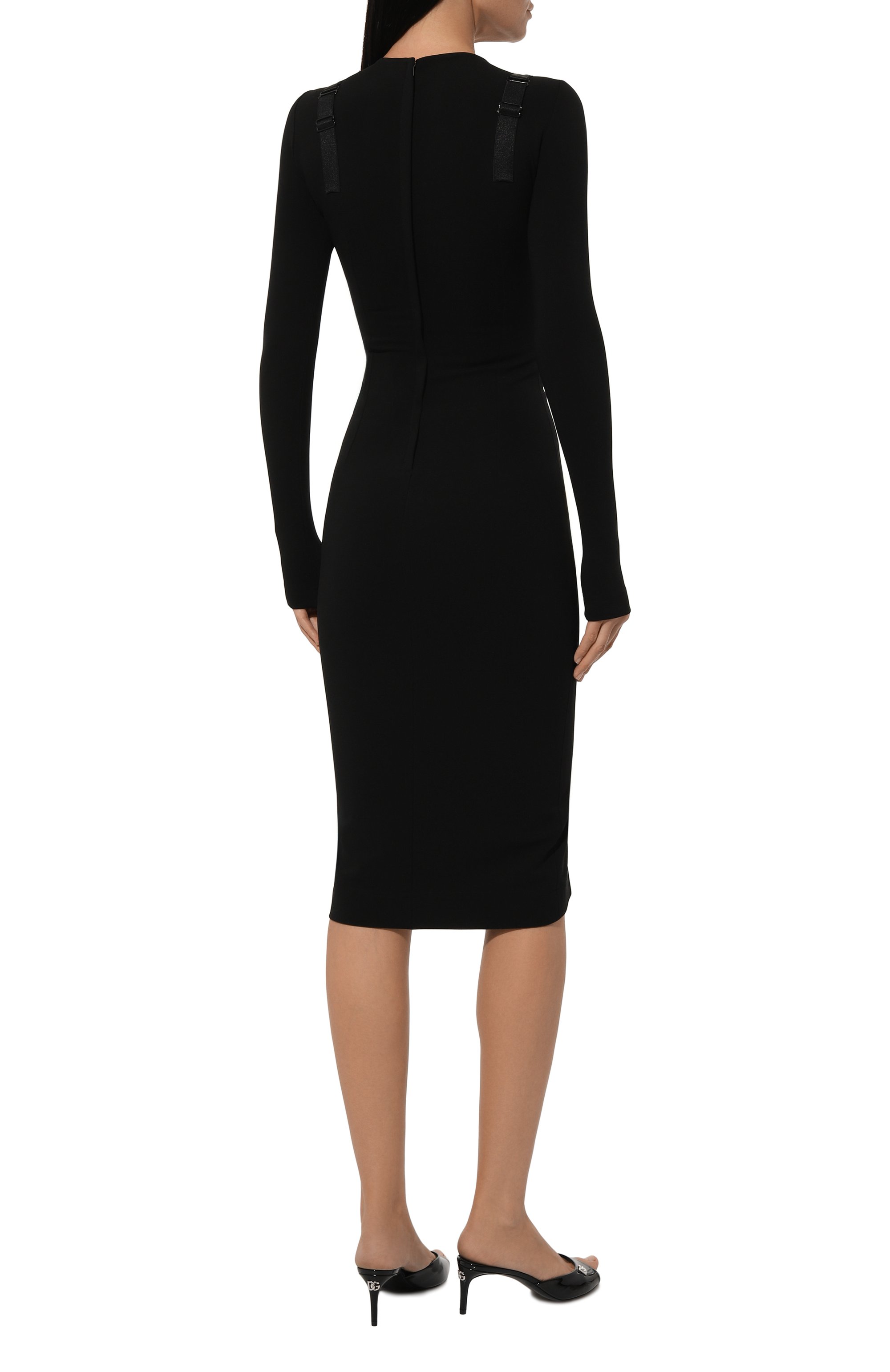 Платье из вискозы и шелка DOLCE & GABBANA, арт. F6ARFT/FUGKF, фото 4