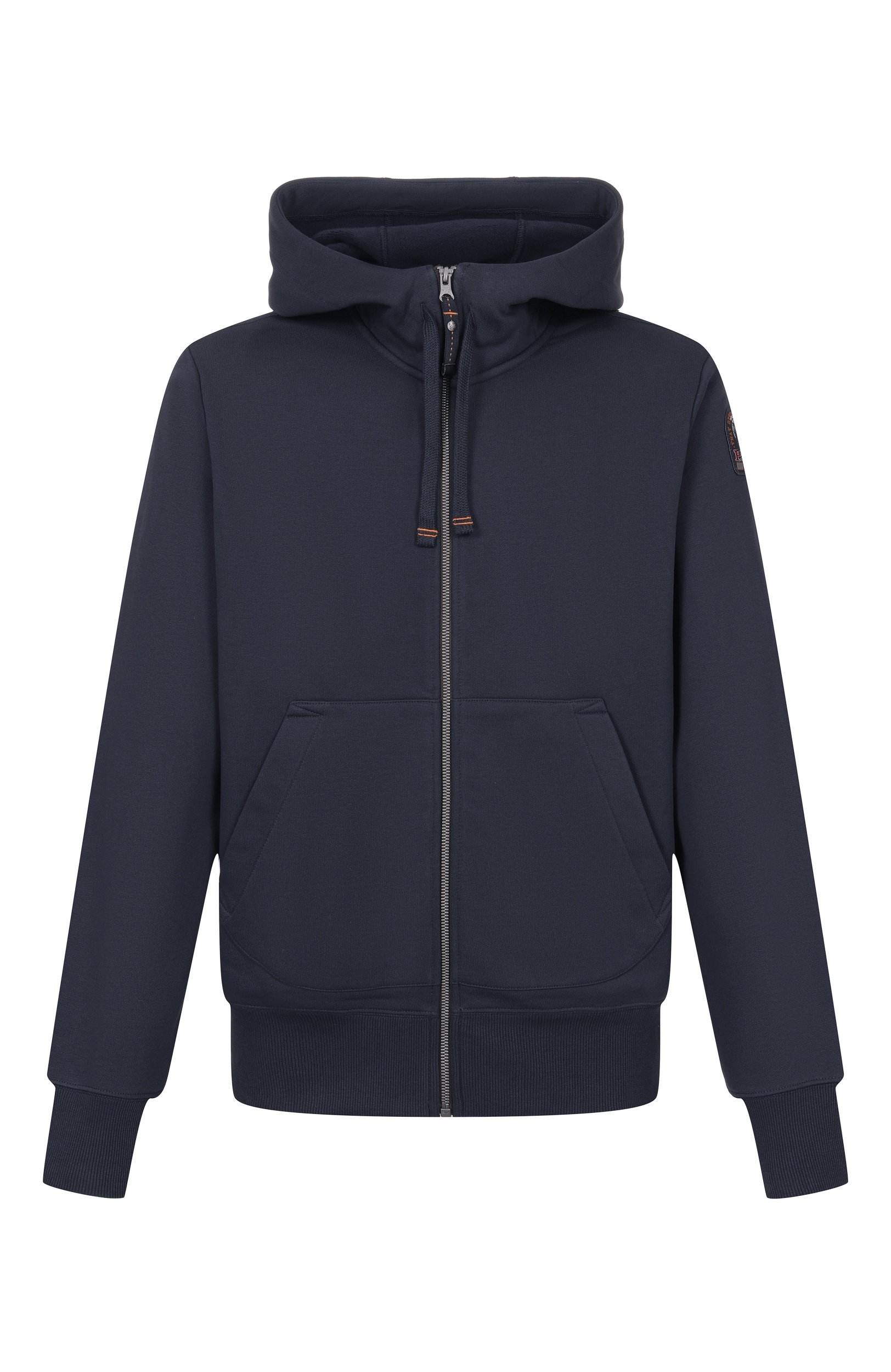 Хлопковая толстовка PARAJUMPERS темно-синего цвета по цене 33300 руб., арт. 26WMPMFLEY24, фото 1 Хлопковая толстовка PARAJUMPERS, арт. 26WMPMFLEY24, фото 1