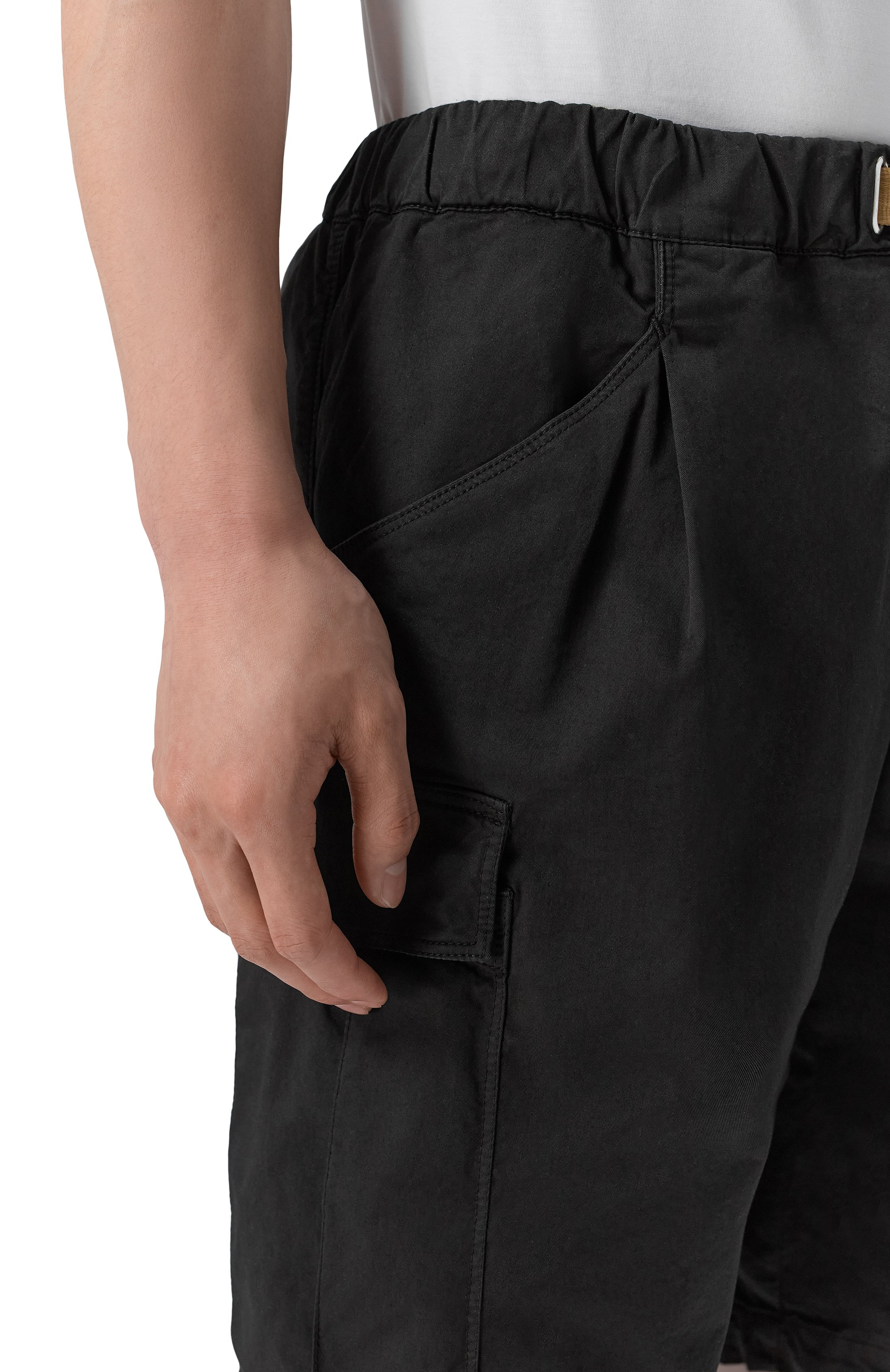 Хлопковые шорты WHITE SAND черного цвета по цене 17550 руб., арт. 26SU59/83, фото 5 Хлопковые шорты WHITE SAND, арт. 26SU59/83, фото 5