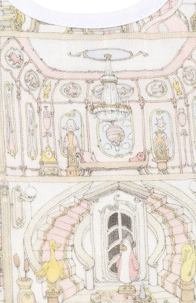 Хлопковый нагрудник ATELIER CHOUX, арт. SMALL BIB D0LL H0USE G0LD SNAPS, фото 3